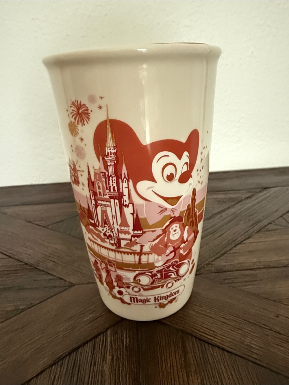 Disney Parks 50th Anniversary Magic Kingdom Starbucks Tumbler with Lid New